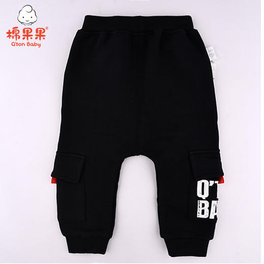 棉果果秋季男童大毛圈抓绒休闲长裤M312200220516 商品图1