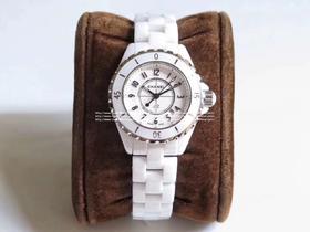 KOR 厂出品 韩版CHANEL J12香奈儿INTENSE 重置加强版，采用和正品一致的最新技术，韩国进口陶瓷加工设备，和正品一致的钢化精密陶瓷，整表和正品颜色完全相同。附带正品代购，整套包装，十年