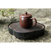 缘石台/君子系列/海棠 玉檀砚+手编铜 茶盘干泡台储水小茶盘壶承 商品缩略图10
