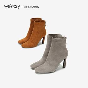 westory羊皮高跟时装高跟冬季新品W284S80091