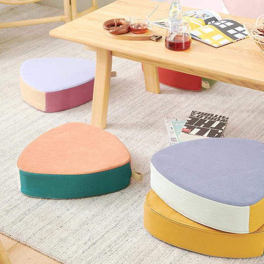 棕榈坐垫三角拼色棕榈坐垫 商品图1