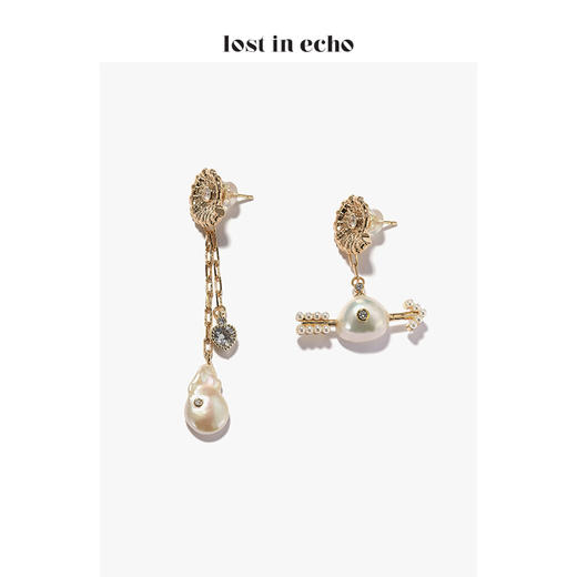 lost in echo 原创设计师品牌 爱无畏系列cupid丘比特珍珠耳环 商品图3