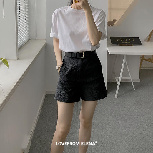 【Elena定制】经典提花短裤 商品图0