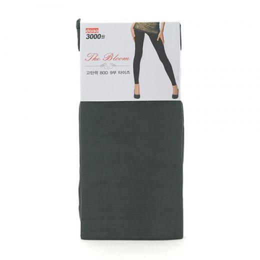 大创丝袜 Daiso Stockings 美腿袜 高弹力九分袜（深灰色）-41357JPY带授权招加盟代理 商品图0