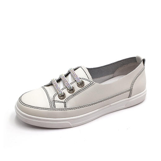 商场同款 | 索菲娅春夏拼接一脚蹬低跟小白鞋休闲鞋SF01112053 商品图5