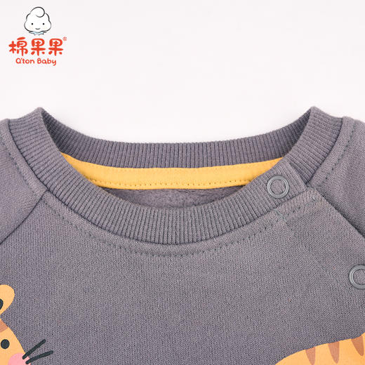 棉果果春秋季男童大毛圈抓绒圆领卫衣M312180220498 商品图1
