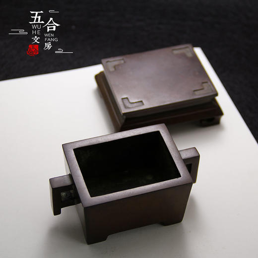 香炉丨精工纯铜双耳马槽铜香炉 商品图1