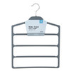 Modern house Non-slip louver coated pants hanger 灰色衣架4pJPY带授权招加盟代理 商品缩略图0