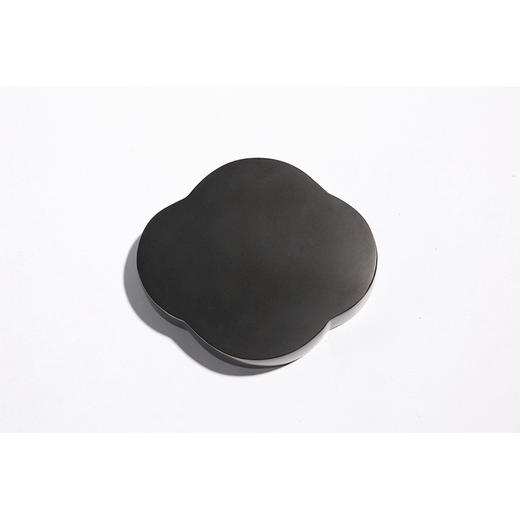 缘石台/君子系列/海棠 玉檀砚+手编铜 茶盘干泡台储水小茶盘壶承 商品图7