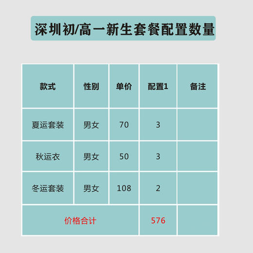 深圳罗湖外语学校新生套餐缝校徽（罗外高中） 商品图1
