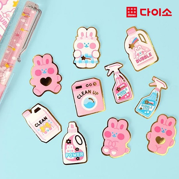 [Daiso] Mini Fluorescent Sticker (60P)-1018658迷你荧光雕刻贴JPY带授权招加盟代理