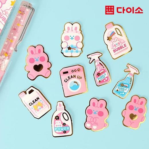 [Daiso] Mini Fluorescent Sticker (60P)-1018658迷你荧光雕刻贴JPY带授权招加盟代理 商品图0