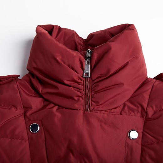 EITIE爱特爱冬季款时尚简约优雅纯色气质短款羽绒服3811534D 商品图2