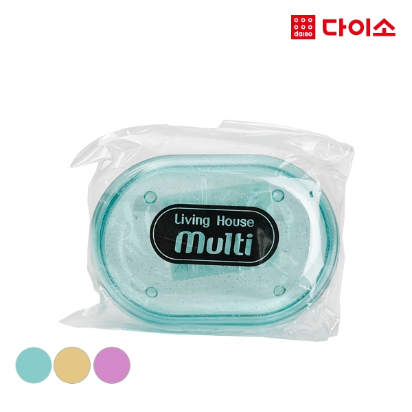 [Daiso]SKY soap base-30753 大创透明皂盒 皂碟 简约 11x8x4.5cmJPY带授权招加盟代理