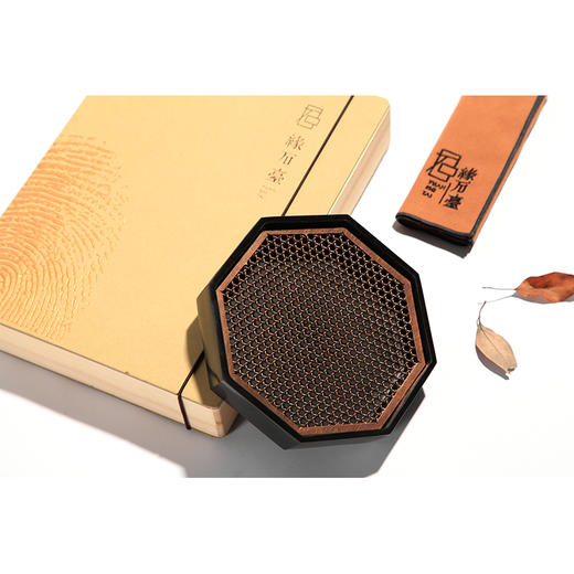 缘石台/君子系列/从古 手编铜+玉檀砚 茶盘  干泡台 壶承 商品图12