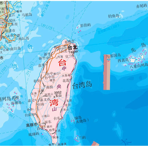 中国地图（知识版），0.95m x 0.65m 商品图3