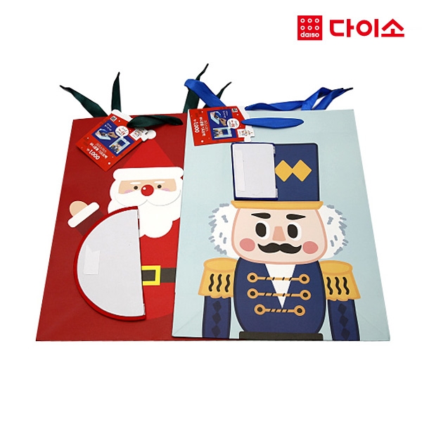 [Daiso]X_MAS Stereo Gift Bag-1014719 立体礼品袋-1014719JPY带授权招加盟代理