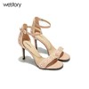 westory高跟一字带珍珠凉鞋W282G60171 商品缩略图2