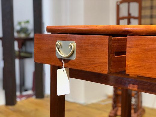 红桥红  家具严选  缅甸花梨（大果紫檀）  【128三抽屉小书桌组合】 商品图6