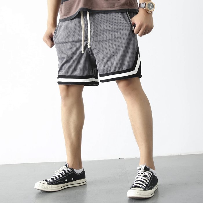 美潮主线冰丝双层网眼掉档短裤