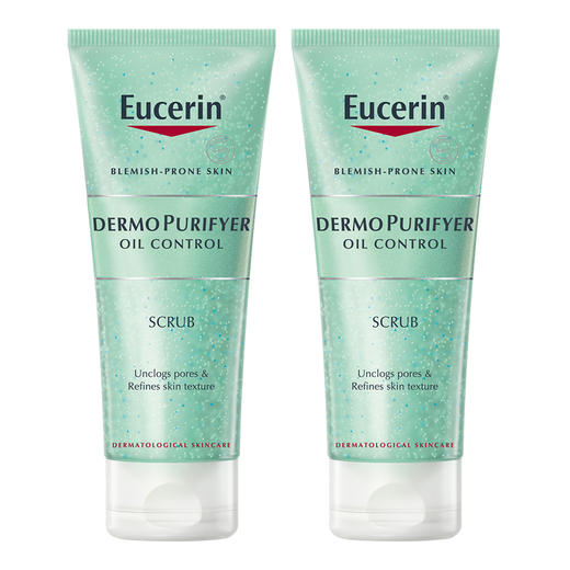 Eucerin Derm PurifyerOil Control Scrub 100mlx2净肤控油磨砂膏JPY带授权招加盟代理 商品图0