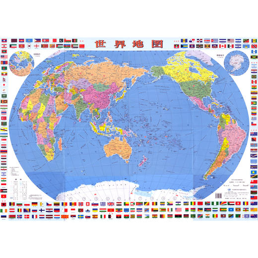 世界地图（装饰版），1.06m x 0.74m 商品图1