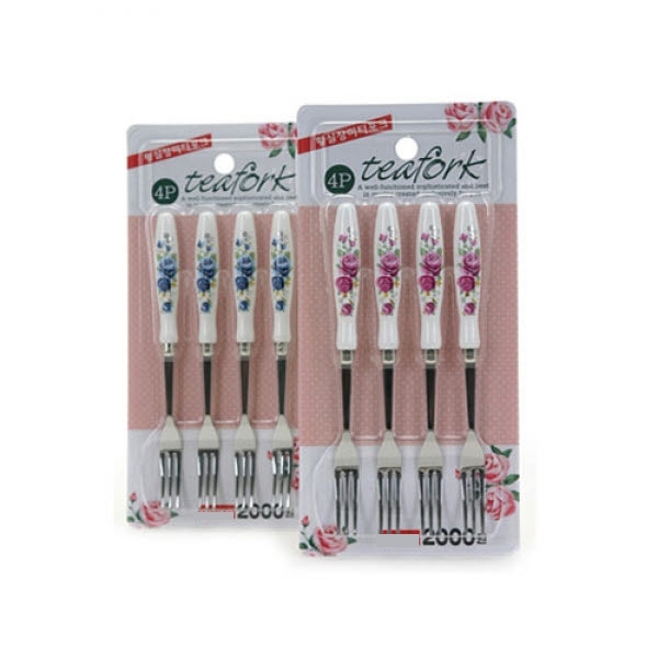 大创 Daiso Tea fork 英制不锈钢茶叉(4PSET)-32591JPY带授权招加盟代理