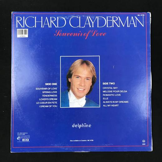 LP黑胶唱片 理查德·克莱德曼《爱的纪念》 商品图1