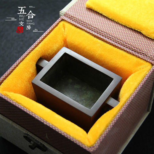 香炉丨精工纯铜双耳马槽铜香炉 商品图3