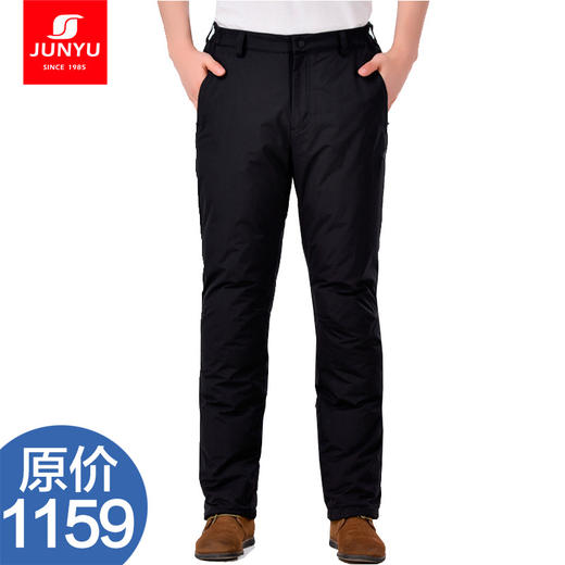 君羽 男款 防水鹅绒长裤 膝盖加强保暖 雪巅鹅绒长裤 C53047 商品图0