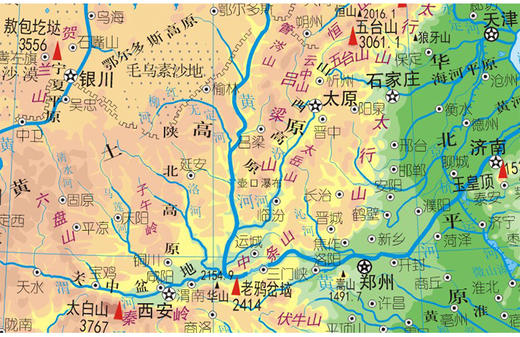 中国地图（知识版），0.66m x 0.49m（中国地理知识速读，地理奇观纵览。既可用于桌面阅读，也可随身携带，方便实用的地图 商品图3