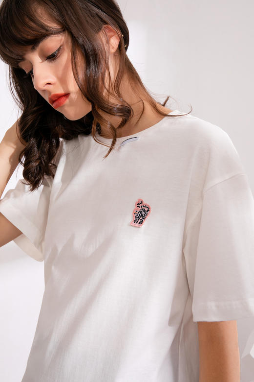 『10款 · 搭』液体猫咪刺绣T恤｜猫大 商品图1