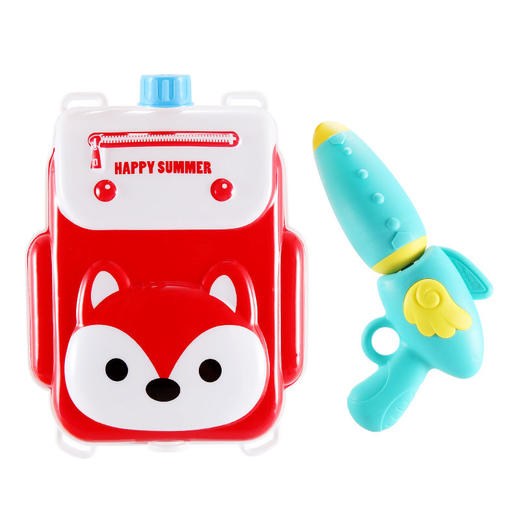 儿童背包水枪玩具大号夏天沙滩玩水卡通呲水玩具高压抽拉式水枪 商品图0