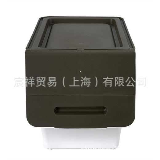 【清仓】茶花斜翻盖储物箱 塑料收纳箱带盖整理箱34L 颜色随机 商品图3