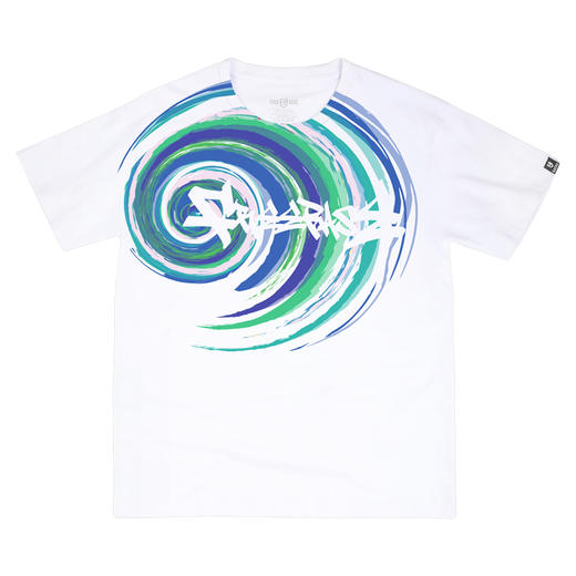 [59.9一件]自由基地梦幻漩涡街头风创意短袖T恤全棉宽松男女款打底衫MT-1622 商品图3