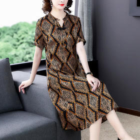 AHM-yslg8357夏季新款复古气质宽松连衣裙