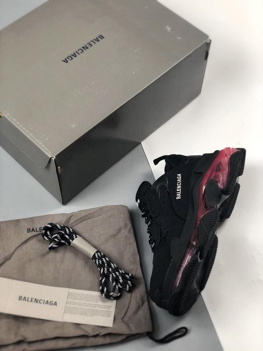 男女鞋balenciagatriples黑酒红巴黎世家老爹鞋