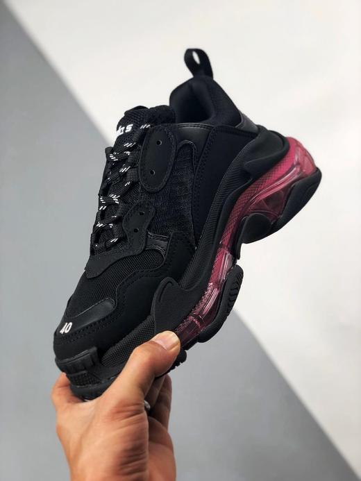 男女鞋balenciagatriples黑酒紅巴黎世家老爹鞋