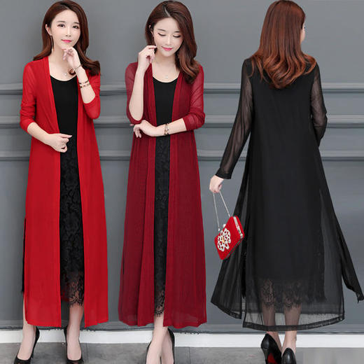 DS-1902夏季薄款防晒空调衫外搭冰丝针织开衫 商品图0