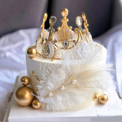 网红创意皇冠女王女神女士蛋糕定制