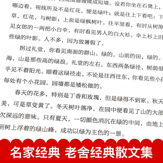 茶馆+四世同堂+骆驼祥子+老舍散文精选（全4册）原著正版书籍小说畅销书排行榜经典文学完整版名著全集初中生七年级必读中国现当代作品 商品图2