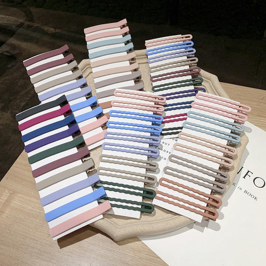 日系发卡鸭嘴夹一字夹简约刘海夹女顶夹边夹后脑勺夹子发夹头饰品 商品图1