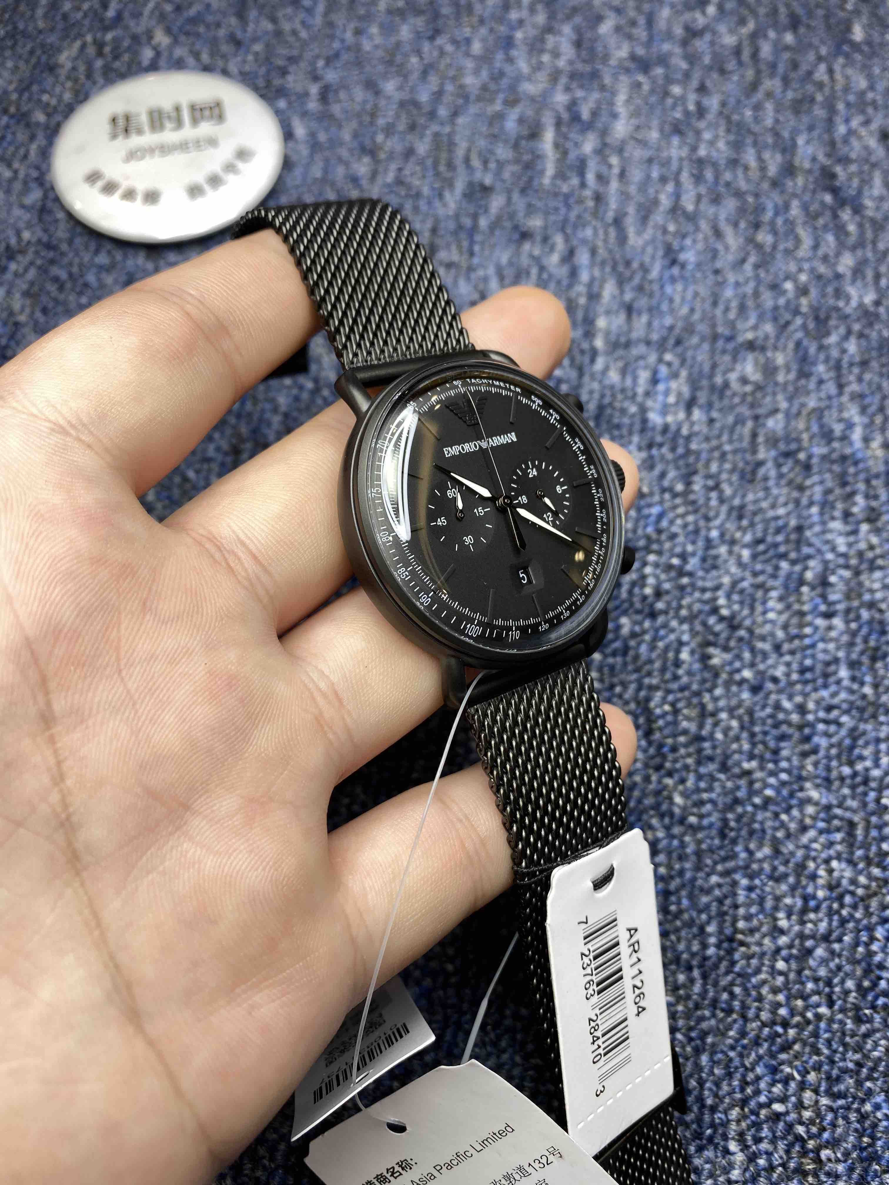 原单渠道货阿玛尼armaniar11264机芯原装石英机芯表壳316l精钢表镜