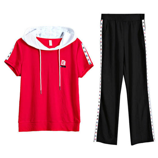 SP-LMT9613x新款潮流时尚气质连帽休闲运动两件套 商品图4