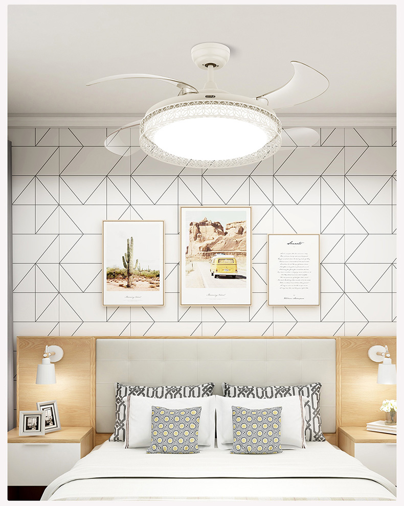 【呵护光】升级大风量直流变频隐形风扇灯(品风) 欧普照明官方旗舰店