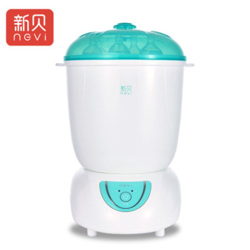 新贝奶瓶消毒器带烘干二合一婴儿奶瓶消毒锅煮奶瓶器玩具蒸汽消毒XB-8606XJPY带授权招加盟代理