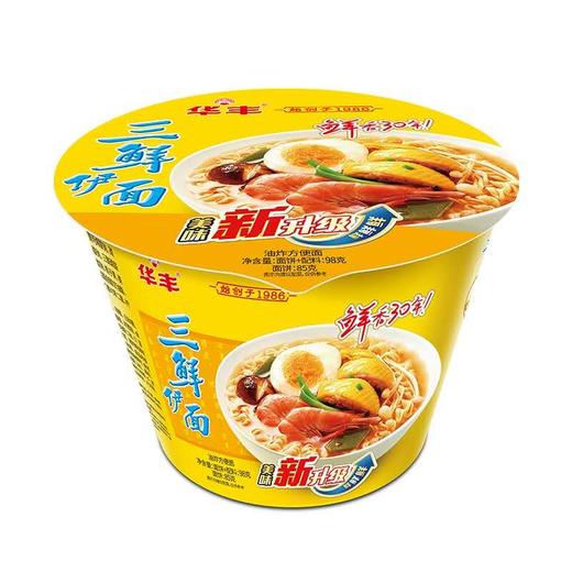 华丰三鲜伊面桶面98g