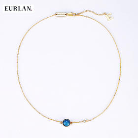 EURLAN.  X系列  玛瑙石项链 经典蓝