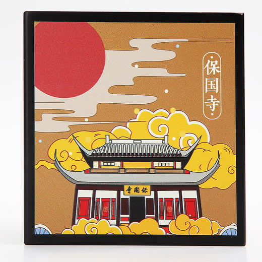 金泉宝墨出品 彩雕竹炭笔筒(地道宁波) 复古中国风创意办公室收纳盒 商品图3