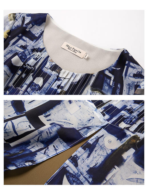 MC2L097麦克斯菲瑞国风水墨印染连衣裙 商品图8